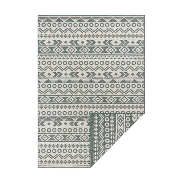 Zeleno-bílý venkovní koberec Ragami Roma, 120 x 170 cm