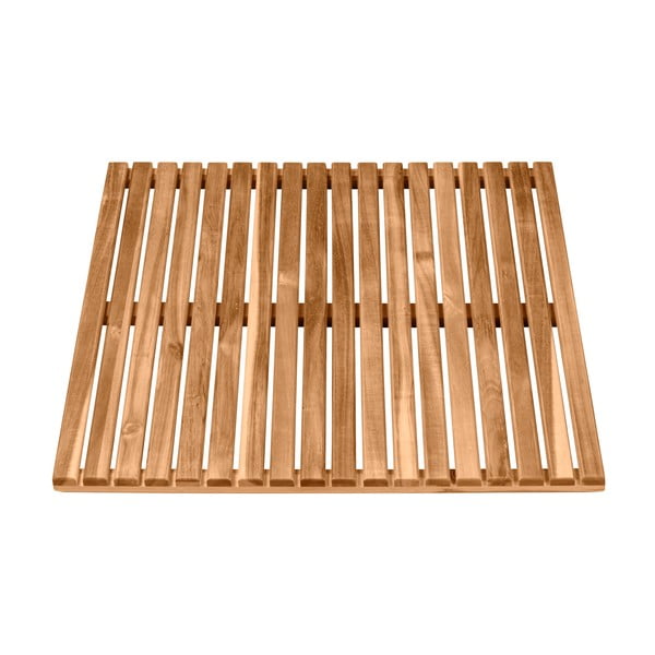 Koupelnová podložka z akátového dřeva Wenko, 55 x 55 cm-image-1