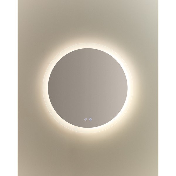 Nástěnné zrcadlo s osvětlením ø 60 cm Mervi – Kave Home-image-4