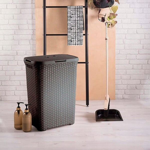 Hnědý koš na prádlo Curver Hamper, 40 l-image-1