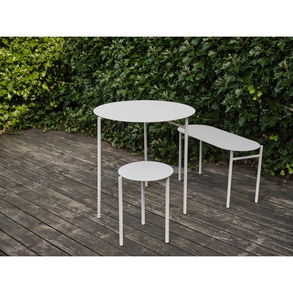 Bílá kovová stolička Disc – Zone-image-1