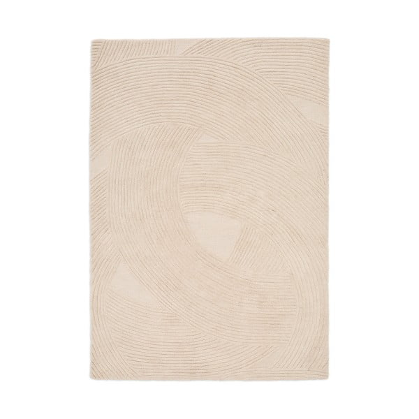 Krémový ručně tkaný vlněný koberec 160x230 cm Domm – Kave Home