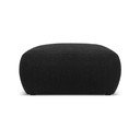 Černý taburet z textilie bouclé Molino – Micadoni Home