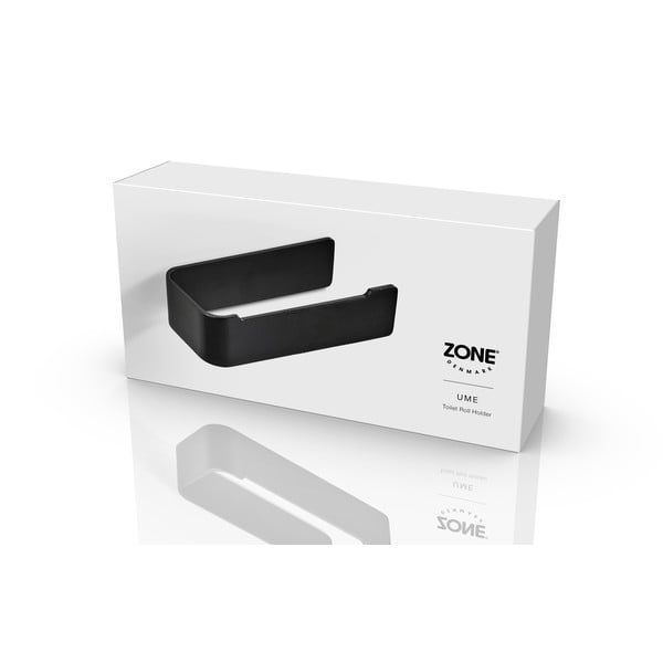 Černý nástěnný kovový držák na toaletní papír Ume – Zone-image-4