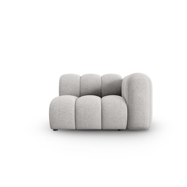 Světle šedý modul pohovky (pravý roh) Lupine – Micadoni Home
