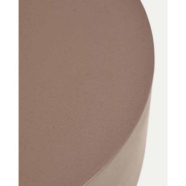 Betonový kulatý zahradní konferenční stolek ø 60 cm Garbet – Kave Home-image-3