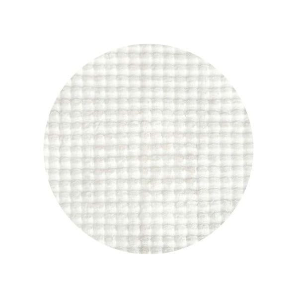 Bílý pratelný kulatý koberec ø 120 cm Bubble White – Mila Home