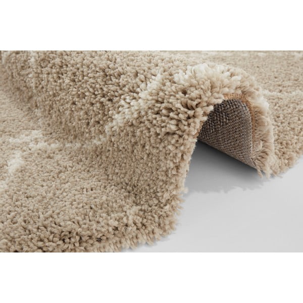 Světle hnědý koberec Mint Rugs Hash, ⌀ 120 cm-image-1
