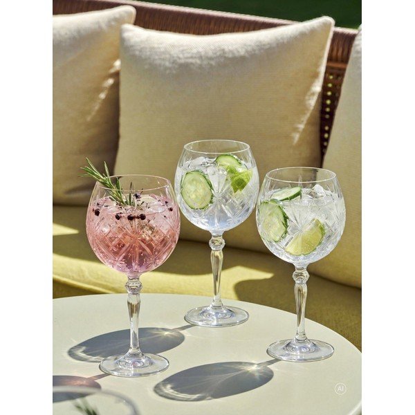 Skleničky v sadě 4 ks na gin 650 ml Melodia – Lyngby Glas-image-2