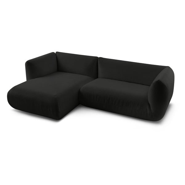 Tmavě šedá manšestrová rohová pohovka (levý roh) Lecomte – Bobochic Paris-image-4