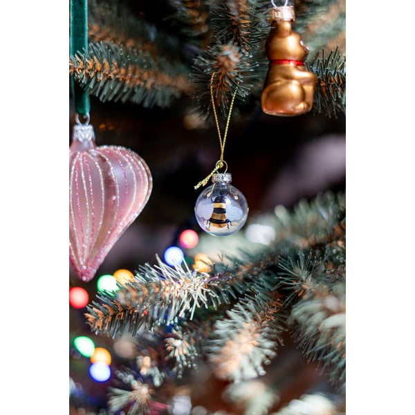 Skleněné ručně vyrobené vánoční koule v sadě 12 ks ø 3 cm Bee Mini – Sass & Belle-image-1