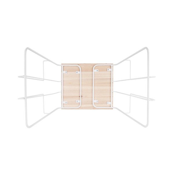 Bílý odkládací stolek s možností uložení časopisů Leitmotiv Wired-image-2