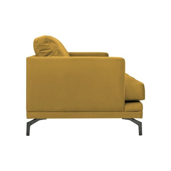 Žlutá pohovka s podnožím v černé barvě Windsor & Co Sofas Jupiter-image-2