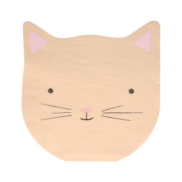 Papírové ubrousky v sadě 16 ks Cat – Meri Meri-image-4