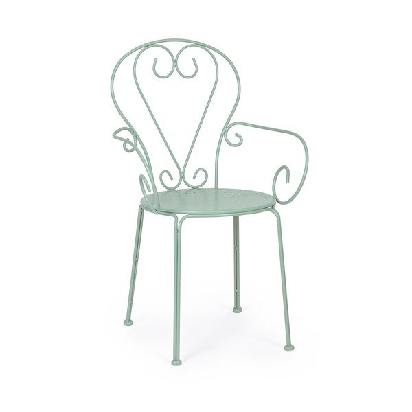 Kovová zahradní židle v mentolové barvě Etienne – Bizzotto