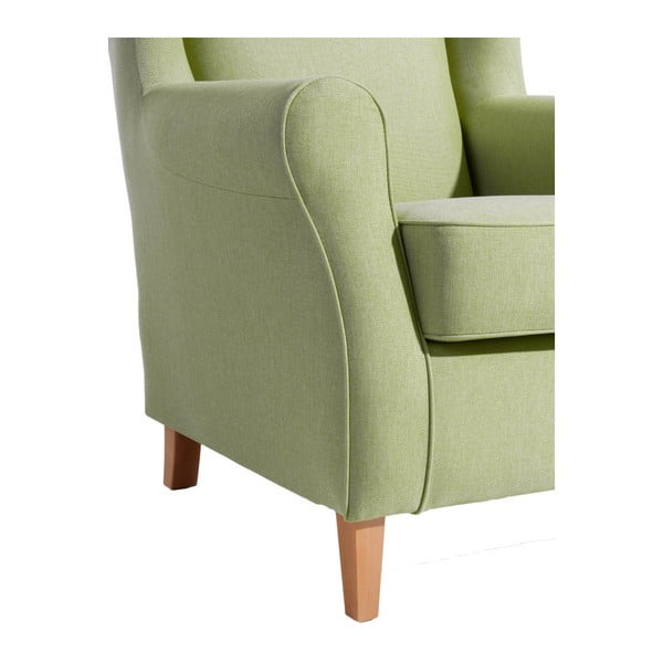 Zelené křeslo ušák Max Winzer Lorris Apple-image-4