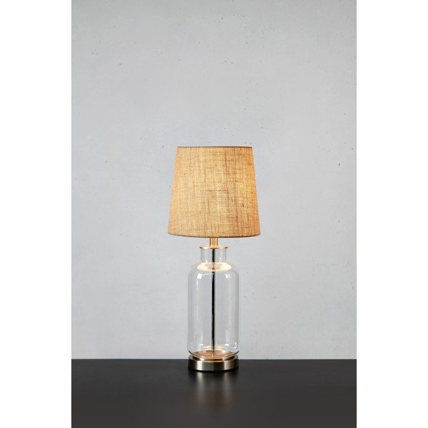 Stolní lampa v přírodní barvě se stínidlem z juty (výška 60 cm) Costero – Markslöjd-image-1
