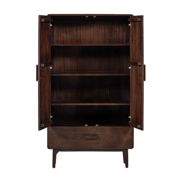 Skříňka z mangového dřeva v tmavě přírodní barvě 85x150x35 cm Liya – WOOOD-image-4