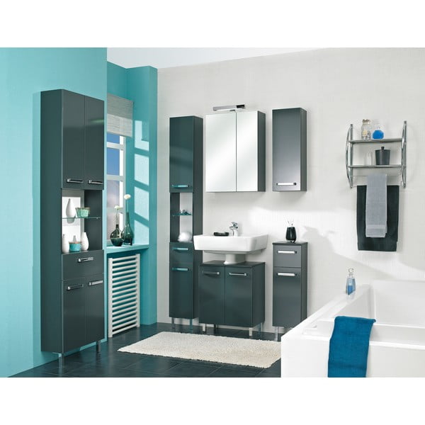 Tmavě šedá skříňka pod umyvadlo 50x62 cm Set 311 - Pelipal-image-2