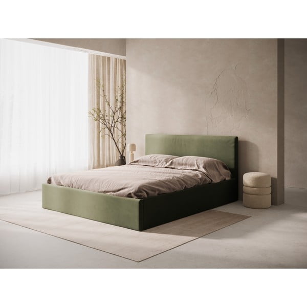 Zelené čalouněné čelo postele 190,5x100 cm Remo – Micadoni -image-1