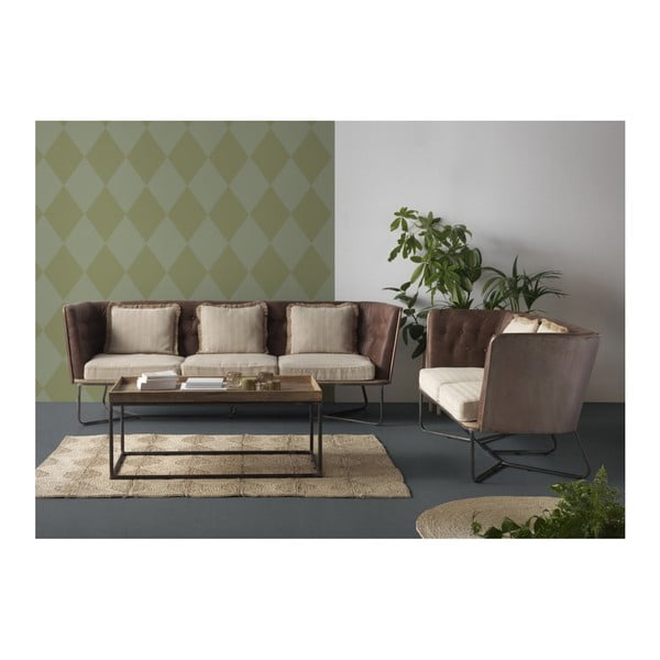 Dvoumístná pohovka s kovovou konstrukcí a polstrováním Geese-image-1