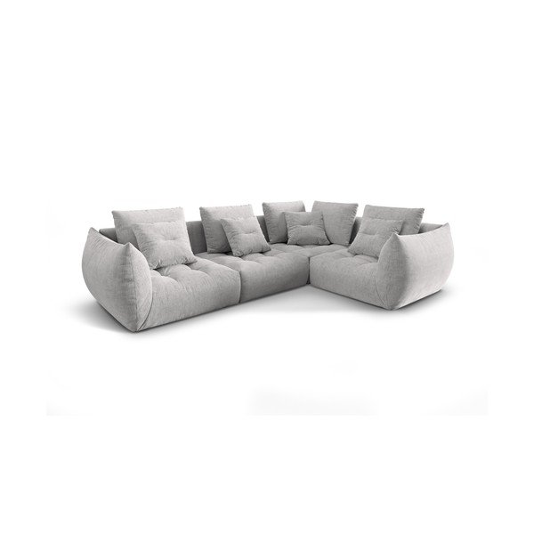 Světle šedá rohová pohovka (pravý roh/do L) Bloom – Micadoni Home-image-3