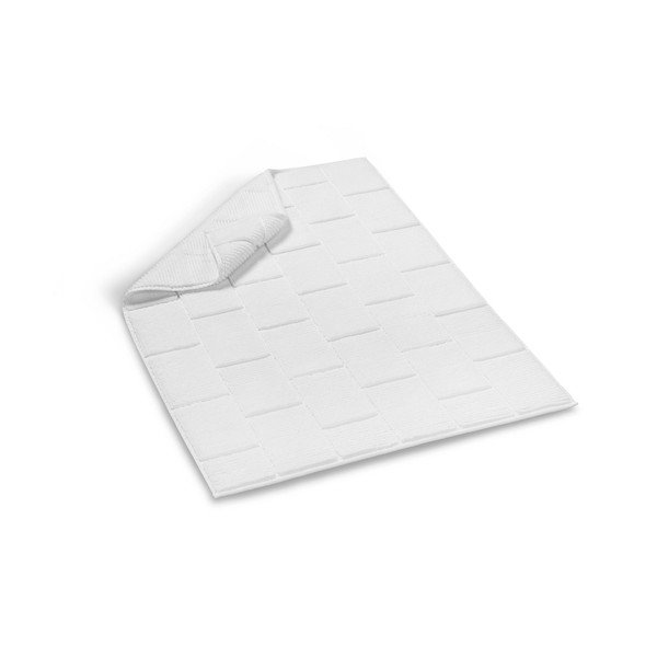 Bílá bavlněná koupelnová předložka Foutastic Tile, 50 x 80 cm-image-1
