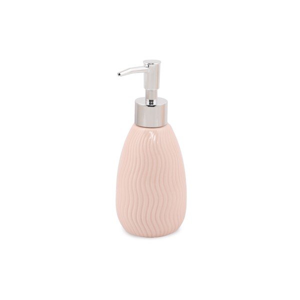 Růžová keramická sada doplňků do koupelny Merlin – Mioli Decor-image-2