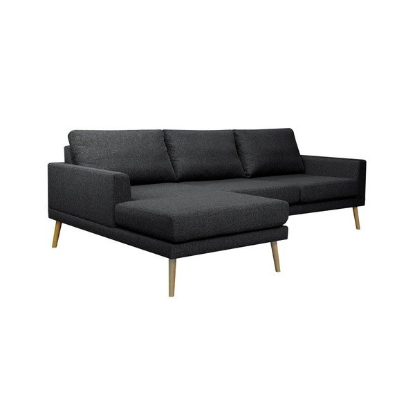 Černá rohová pohovka Windsor & Co Sofas, levý roh-image-1