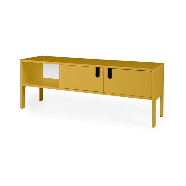 Žlutá TV komoda Tenzo Uno, šířka 137 cm-image-2