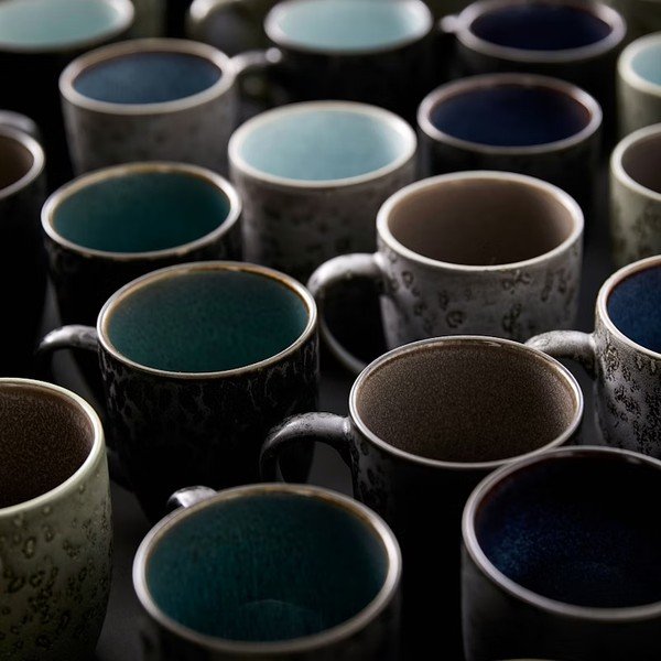 Černé/tmavě modré keramické hrnky v sadě 4 ks 300 ml Gastro Black/Mix – Bitz-image-3