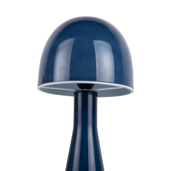Tmavě modrá stolní lampa se skleněným stínidlem (výška 45 cm) Bombin – Leitmotiv-image-2