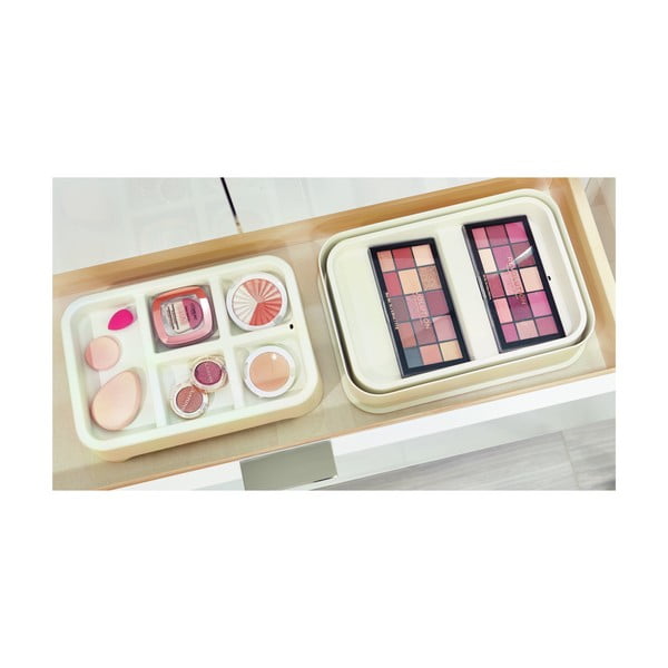 Bílý organizér na makeup iDesign Eco Bin, 28,12 x 19,23 cm-image-3