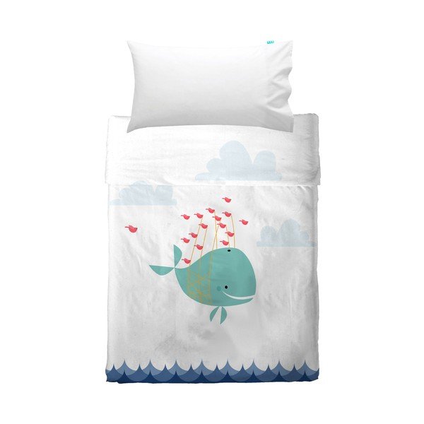 Prostěradlo Baleno Whale Ride, 100 x 130 cm