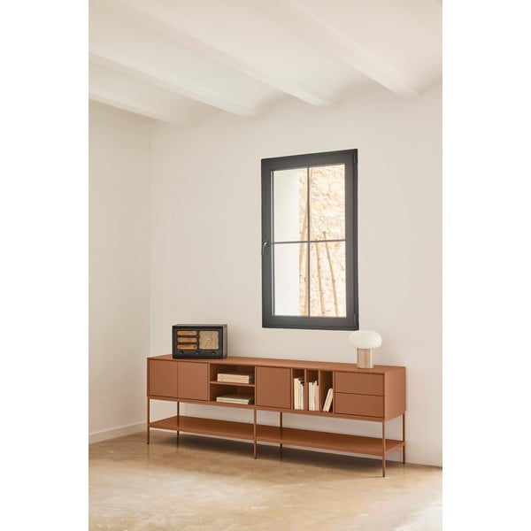 TV stolek v cihlové barvě 220x74x45 cm Platt – Teulat-image-1