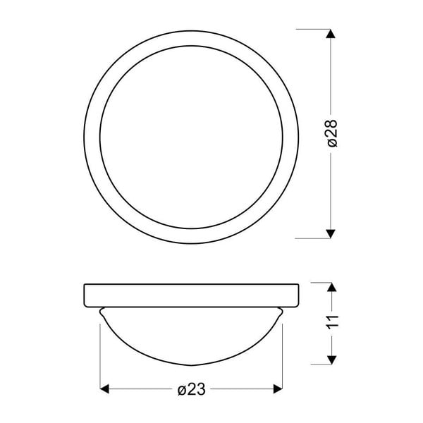 Stropní svítidlo ve zlaté barvě se skleněným stínidlem ø 28 cm Roda – Candellux Lighting-image-2