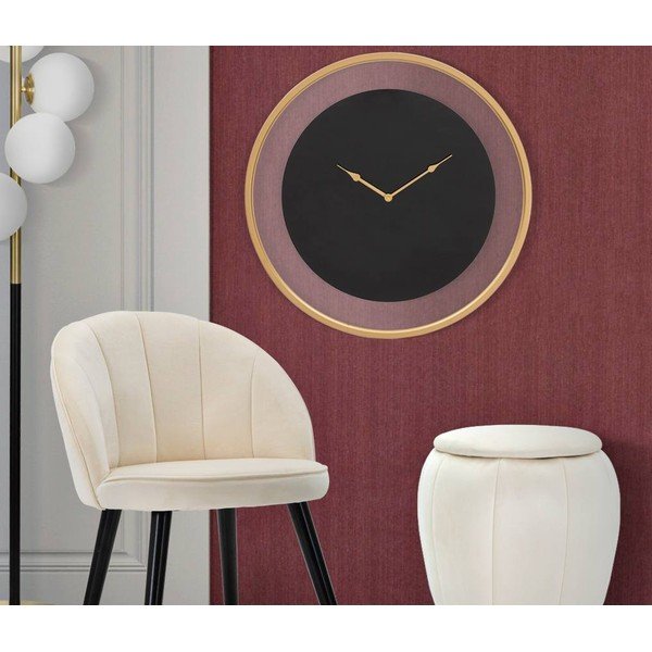 Černé nástěnné hodiny Mauro Ferretti Fashion, ø 60 cm-image-1