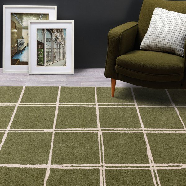 Zelený ručně tkaný vlněný koberec 160x230 cm – Asiatic Carpets-image-1