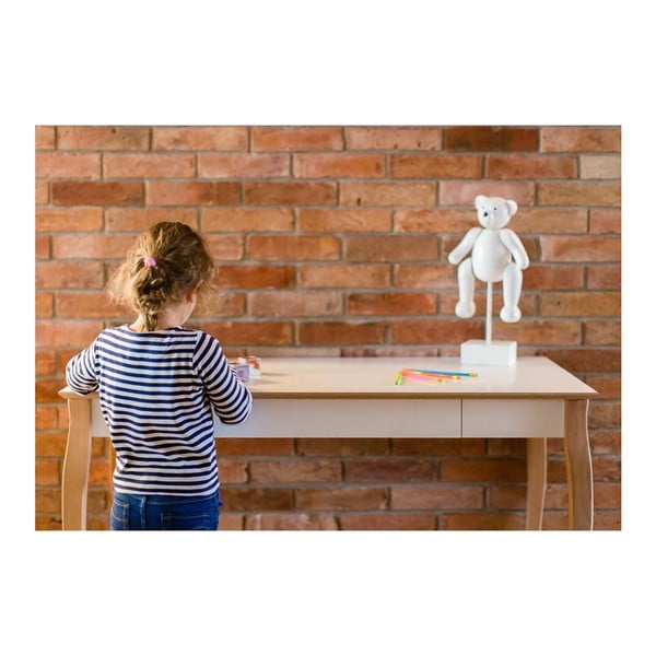 Bílý psací stůl Ragaba Lillo, délka 105 cm-image-2