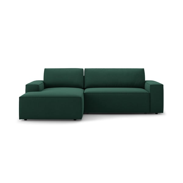 Zelená rozkládací rohová pohovka (levý roh) Jodie – Micadoni Home