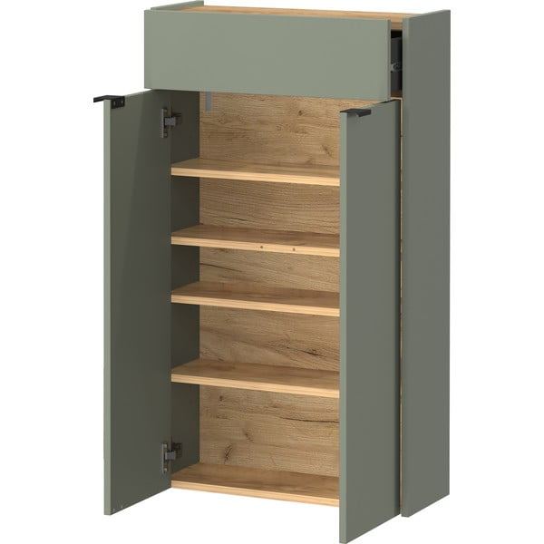 Šalvějově zelená skříňka 56x97x22 cm Ameca – Germania-image-3