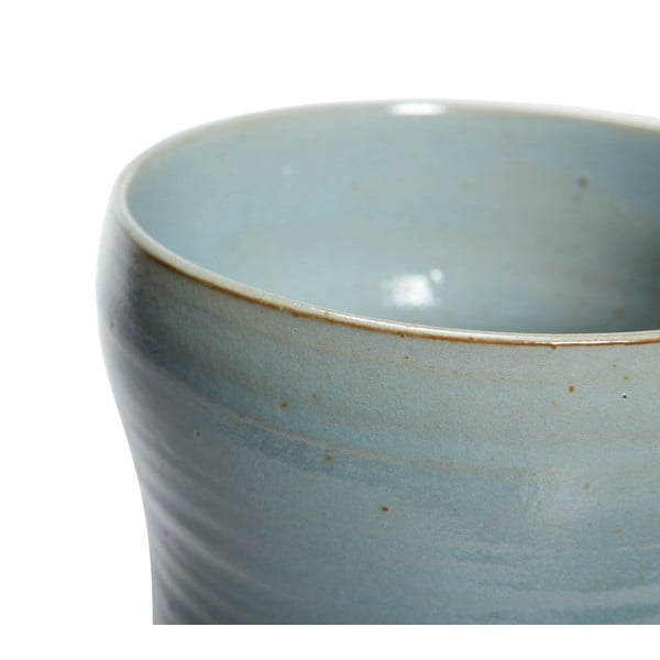 Sada 2 modrých keramických květináčů Hübsch Tina-image-2