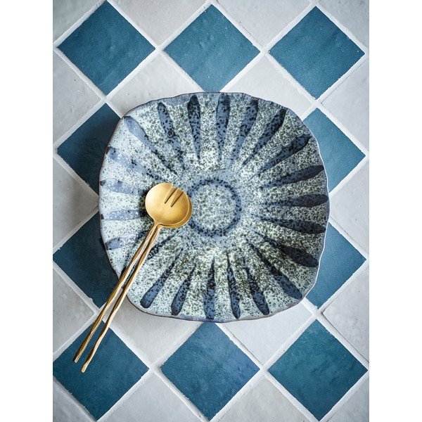 Šedý servírovací talíř z kameniny ø 32 cm Ramie – Bloomingville-image-1