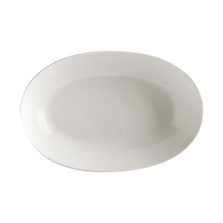 Bílý porcelánový hluboký talíř Maxwell & Williams Basic, 30 x 20 cm