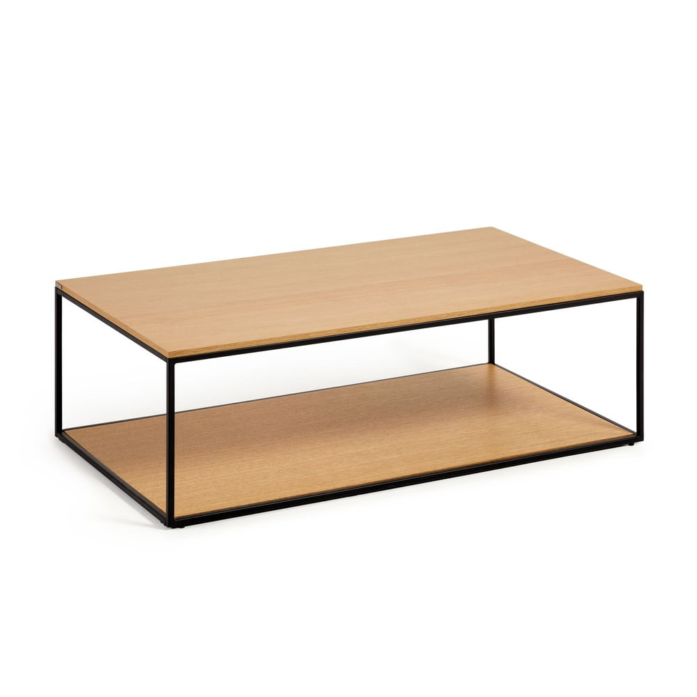 Konferenční stolek s deskou v dubovém dekoru v přírodní barvě 60x110 cm Yoana – Kave Home