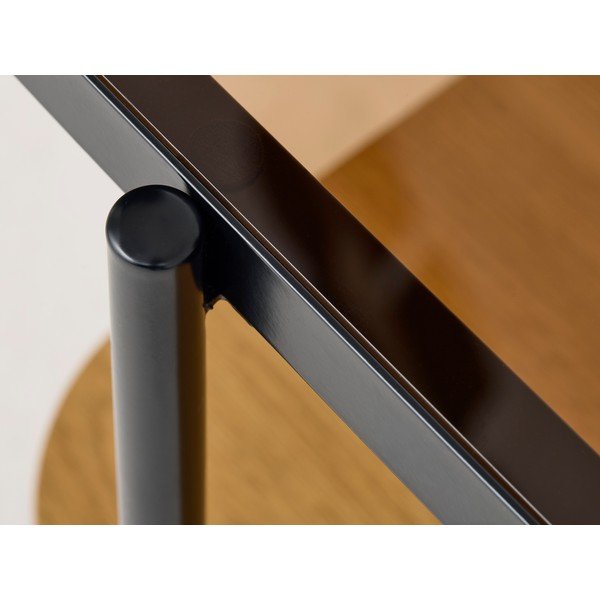 Konferenční stolek se skleněnou deskou v přírodní barvě 60x120 cm Hassel – Unique Furniture-image-4