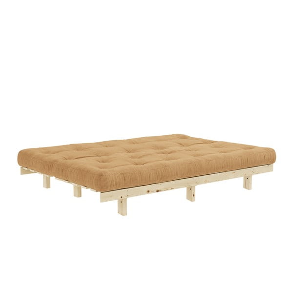 Manšestrová rozkládací pohovka v hořčicové barvě 190 cm Lean – Karup Design-image-4