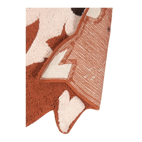 Kaštanově hnědý bavlněný koberec Nattiot Little Wolf, 70 x 110 cm-image-3