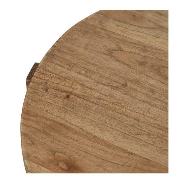 Kulatý odkládací stolek z masivu mindi ø 40 cm Dala – Ixia-image-2