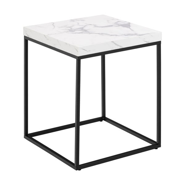 Odkládací stolek s deskou v dekoru mramoru 40x40 cm Barossa – Actona-image-2